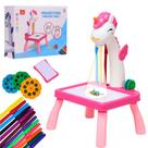 Mesa Projetora Educativa Unicórnio Rosa Infantil Criativa Castela