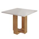 Mesa Quadrada 90x90 Sala de Jantar Oasis MDP Tampo em MDF - Vieiro Móveis