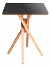 Mesa Quadrada de Madeira 60cm June na cor Preta