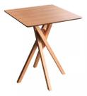Mesa Quadrada de Madeira 80cm June na cor Freijó