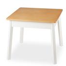 Mesa Quadrada de Madeira para Crianças Melissa & Doug Natural e Branca