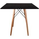 Mesa quadrada eiffel em mdf pes em madeira