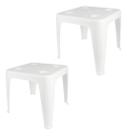 Mesa Quadrada Plástica Apoio Multiuso Porta Copos Mor 02 Und Mesa Quadrada Plástica Apoio Multiuso Porta Copos Mor 02 Und