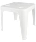 Mesa Quadrada Plástica De Apoio Multiuso C/ Porta Copos Mor