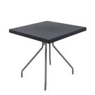 Mesa Quadrada Tramontina Zeta 79 Cm Grafite Mesa Quadrada Tramontina Zeta 79 Cm Grafite