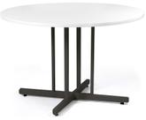 Mesa Redonda 1200 mm Branco/preto Mdf 15mm