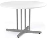 Mesa Redonda 1200mm Branco/cinza Mdf 15mm