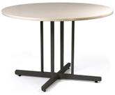 Mesa Redonda 1200mm Ovo/preto Mdf 15mm
