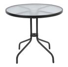Mesa Redonda com Vidro 80cm