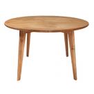 Mesa Redonda Design Escandinavo em Madeira e Acabamento Acetinado em Cera Coleção Scandian