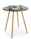 Mesa Redonda Eiffel Com 70cm De Mdf Resistente
