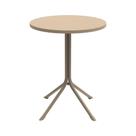 Mesa Redonda Gávea Rivatti 75 cm (Altura) Tampo em Polipropileno Fendi e Base em Aço Fendi