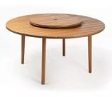 Mesa Redonda Giratória - Eucalipto - 5 Lugares - 150x80cm