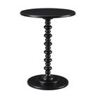 Mesa redonda Palm Beach 45 cm en negro de Convenience Concepts Mesa redonda Palm Beach 45 cm en negro de Convenience Concepts
