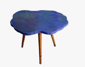 Mesa resinada estou na moda - lilás e verde