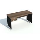 Mesa reta com 2 gavetas uno 160cm x 60cm x 74cm
