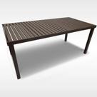Mesa Retangular Aluminio Para Mesa Jantar Cozinha Jardim