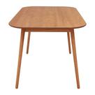 Mesa Retangular Camélia maciça e mdf L135 x P 80 x Alt 74