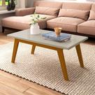 Mesa Retangular de Centro Prism Off White Patrimar Móveis