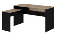 Mesa Retangular Dinâmica New City Calvin com Preto Web Office Mesa Retangular Dinâmica New City Calvin com Preto Web Office