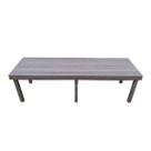 Mesa Retangular Madeira Plástica Maciça Marrom 150x64x75cm Resistente e Sustentável Mesa Retangular Madeira Plástica Maciça Marrom 150x64x75cm Resistente e Sustentável