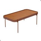 Mesa Retangular para Sala Kuala Nature Cobre Mesa Retangular para Sala Kuala Nature Cobre