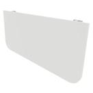 Mesa Retrátil Branca 100x50cm Dobrável de Parede para Escritório ou Cozinha