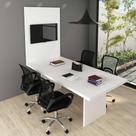 Mesa Reunião 220cm x 100cm e Painel para TV até 37 Polegadas Mesa Reunião 220cm x 100cm e Painel para TV até 37 Polegadas