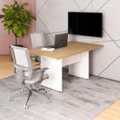 Mesa Reunião Escritório 160cm x 80cm Mac Br Pé Painel F5