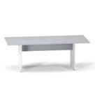 Mesa Reunião Pé Painel P25 Pandin 2,6 M Cinza e Branco Mesa Reunião Pé Painel P25 Pandin 2,6 M Cinza e Branco