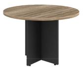 Mesa reuniao redonda 110lx110px073a yaris gebbwork calvi/preto