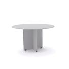 Mesa Reunião Redonda Maxxi Pandin 1,10 M Cinza Cristal