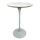 Mesa Saarinen Bistrô Fórmica Branca 70cm - Base Branca