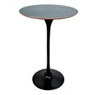 Mesa Saarinen Bistrô Fórmica Preta 70cm - Base Preta Mesa Saarinen Bistrô Fórmica Preta 70cm - Base Preta