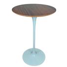 Mesa Saarinen Bistrô Imbuia 70cm - Base Branca