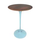 Mesa Saarinen Bistrô Pau Ferro 70cm - Base Branca