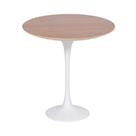 Mesa Saarinen Lateral Imbuia 51cm - Base Branca