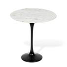 Mesa Saarinen Lateral Oval Espírito Santo 57x38cm - Base Preta