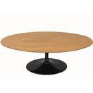Mesa saarinen oval 1,20x0,80 base preto tampo frejo