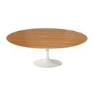 Mesa Saarinen Oval Centro Freijó 120x80cm - Base Branca Mesa Saarinen Oval Centro Freijó 120x80cm - Base Branca