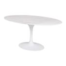 Mesa Saarinen Oval Espirito Santo 120x80cm - Base Branca