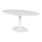 Mesa Saarinen Oval Espirito Santo 120x80cm - Base Branca