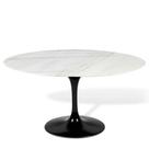 Mesa Saarinen Oval Espírito Santo 160x90cm - Base Preta