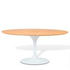 Mesa Saarinen Oval Freijó 160x90cm - Base Branca Mesa Saarinen Oval Freijó 160x90cm - Base Branca