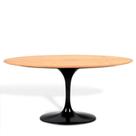 Mesa Saarinen Oval Freijó 180x100cm - Base Preta
