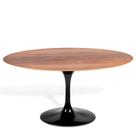 Mesa Saarinen Oval Imbuia 160x90cm - Base Preta