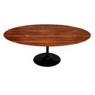 Mesa Saarinen Oval Pau Ferro 160x90cm - Base Preta