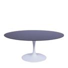 Mesa Saarinen Oval São Gabriel 160x90cm - Base Branca