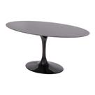 Mesa Saarinen Oval São Gabriel 198x122cm - Base Preta Mesa Saarinen Oval São Gabriel 198x122cm - Base Preta