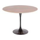 Mesa Saarinen Redonda Imbuia 107cm - Base Preta Mesa Saarinen Redonda Imbuia 107cm - Base Preta